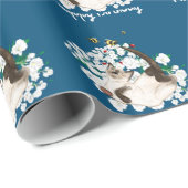 Speelse Siamese Kat Cadeaupapier (Rol Hoek)