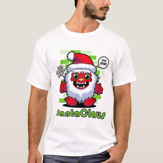 Speelse Sinterklaas Graphic T-shirt, Vakantie Vers T-shirt (Voorkant)