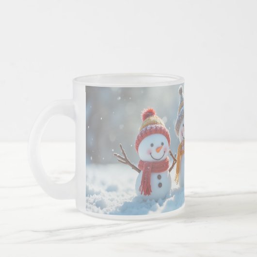 Speelse Sneeuwmannen Mok (Links)