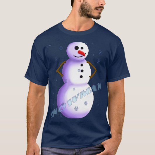 speelse sneeuwpop T-shirt (Voorkant)