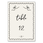 Speelse speelse retro handgetekende Franse bruilof Kaart (Voorkant)