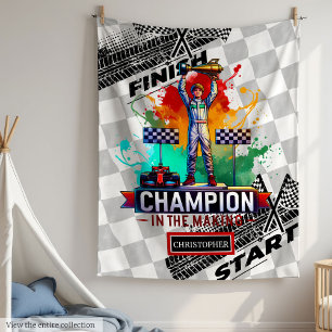 Speelse Sport Auto Deken Formula 1 Boy Gift