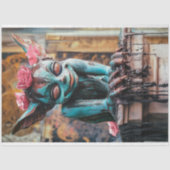 Speelse Sprite Gothic Paris Gargoyle Decoupage Tissuepapier (Voorkant)