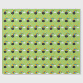 Speelse St. Patrick's Day Pot of Gold & Rainbow Cadeaupapier (Vlak)