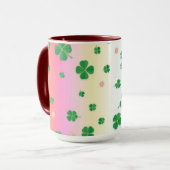 Speelse St. Patrick's Day Regenboog Wrap Design Mok (Voorkant links)