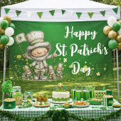 Speelse St. Patrick's Day-vieringsontwerp Spandoek