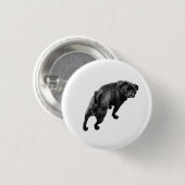 Speelse Stand, Helder Hart Ronde Button 3,2 Cm (Voorkant /achterkant)