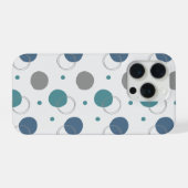 'Speelse Stippen Cirkels' iPhone 15 Pro Hoesje (Achterkant horizontaal)