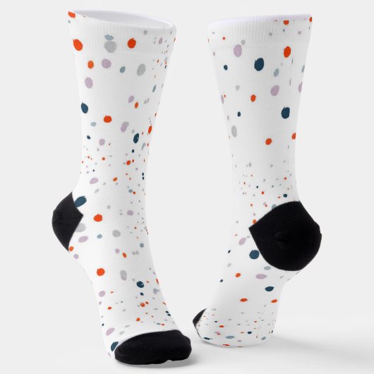 Speelse Stippen: Polka Dot Sokken (Gebogen)