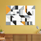 Speelse Structuur Canvas Afdruk (Insitu (Woonkamer))