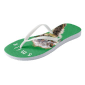 Speelse Struisvogel Grappige Flip Flops - Kies Kle (Schuin)