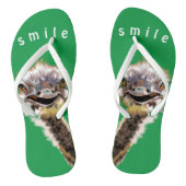 Speelse struisvogel grappige Teenslippers - kies k (Voetbed)