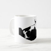 Speelse Surprise Cat Coffee Mok (Voorkant links)