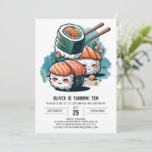 Speelse Sushi Dreams Verjaardag Kaart (Staand voorkant)