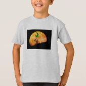 Speelse T-Rex Witch Halloween T-shirt | Grappige K (Voorkant)