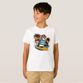 SPEELSE T SHIRT VAN PENGUIN SURFEN (Voorkant volledig)