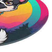 Speelse tekenfilmhond snijplank (Hoek)