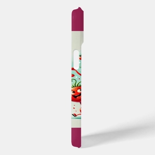 Speelse Tomato Fun Phone Hoesje – Vrolijk en leven (Achterkant / Rechts)