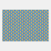 Speelse Tropische Zee Schildpad Roze Blauw en Groe Inpakpapier Vel (Voorkant 2)