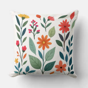 Speelse Tuin Charme Kleurrijke Botanische & Lieveh Kussen