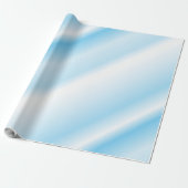 Speelse turquoise gearceerde diagonale lijnen cadeaupapier (Uitgerold)