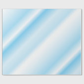 Speelse turquoise gearceerde diagonale lijnen cadeaupapier (Vlak)