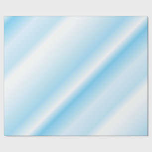 Speelse turquoise gearceerde diagonale lijnen cadeaupapier