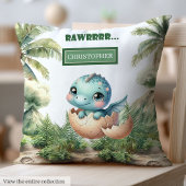 Speelse Uitkomen Binnenkort Baby Dinosaurus Baby K Kussen