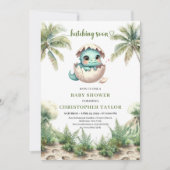 Speelse Uitkomst Binnenkort Ei Baby Shower Uitnodi Kaart (Voorkant)