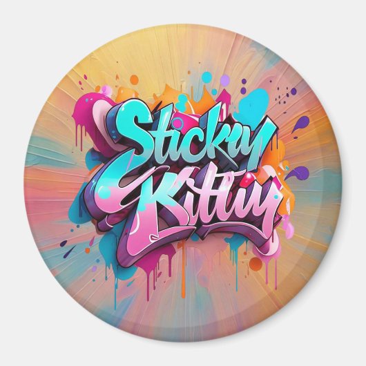 Speelse urban vibes magneet (Voorkant)