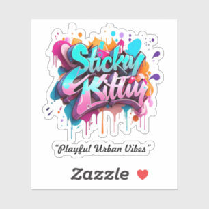 Speelse urban vibes sticker