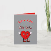 Speelse Valentijnsdag Feestdagen Kaart (Voorkant)