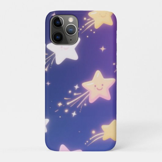 Speelse vallende sterren patroon, gloeiende hemels Case-Mate iPhone case (Achterkant)