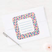 Speelse veelkleurige blokken Lijst Sticker (Envelop)