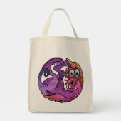 Speelse Verbeeldingswezens Tote Bag (Achterkant)