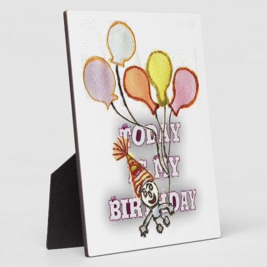 Speelse Verjaardag Groet: Gelukkige Verjaardag Bro Fotoplaat (Zijkant)