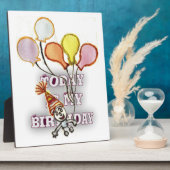 Speelse Verjaardag Groet: Gelukkige Verjaardag Bro Fotoplaat (Zijkant)