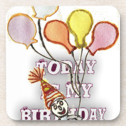 Speelse Verjaardag Groet: Gelukkige Verjaardag Bro Onderzetter (Voorkant)