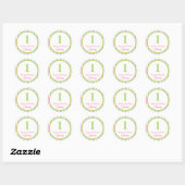 Speelse verjaardagscupcake toppers / Stickers (Vel)