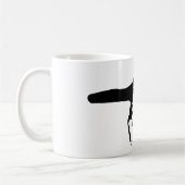 Speelse verrassing in fijne inkt koffiemok (Links)