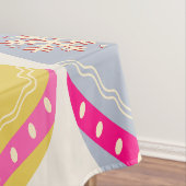 Speelse vintage kerstballen tafelkleed (Voorbeeld)