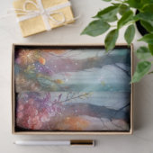 Speelse Vioolspelende Wasbeer Bloemen Decoupage Tissuepapier (Geschenk)