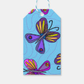Speelse Vlinders Cadeaulabel (Voorkant)