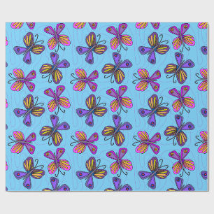 Speelse Vlinders Cadeaupapier