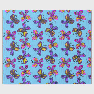Speelse Vlinders Cadeaupapier