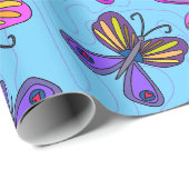 Speelse Vlinders Cadeaupapier (Rol Hoek)