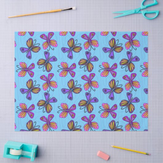 Speelse Vlinders Tissuepapier (Craft)