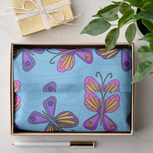 Speelse Vlinders Tissuepapier (Geschenk)