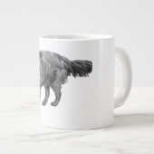 Speelse vonk in de herfstlucht grote koffiekop (Voorkant rechts)