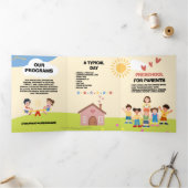  speelse voorschoolse brochure drieluik kaart (Binnen)